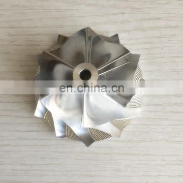 CT26 50.49/67.00mm 6+6 blades Turbocharger milling/aluminum 2618 /billet compressor wheel