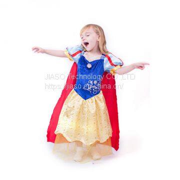 Wholesale halloween carnival costume girls snowwhite costume princess fancy dress, snowwhite costume for kids