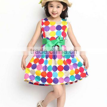 Hot sale girls fashion dress for autumn summer of branded child wear