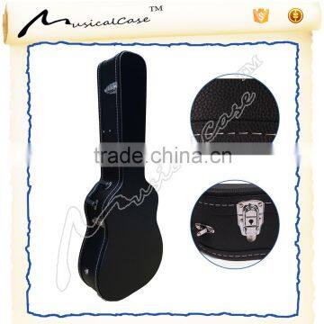 Soft Foam Interior Wood Guitar Case, Wood Leather Case