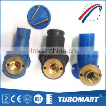 Lowest price bule Malleable compression brass fitting plumbing union for pex gas pipe