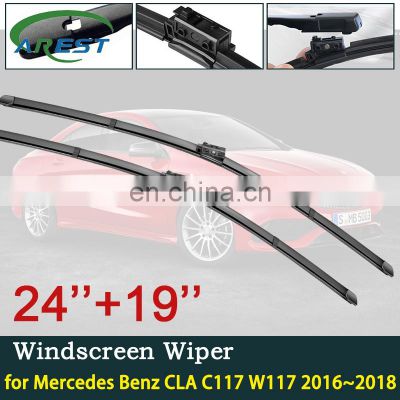 Car Wiper Blades for Mercedes Benz CLA C117 W117 2016~2018 2017 CLA180 CLA200 CLA220 CLA250 CLA45 AMG Windscreen Car Accessories