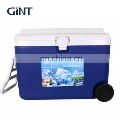 GINT 50L Cheap EPS Foam Insulated Outdoor Large Cooler Box with Wheels