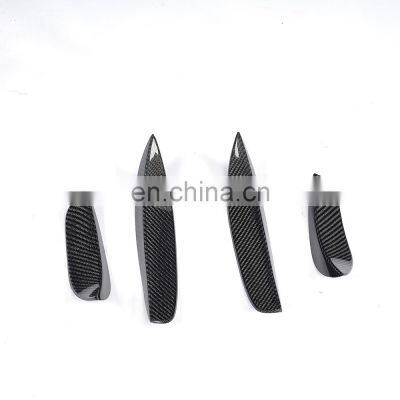 Front Bumper Fins Canards for Mercedes Benz C-Class W205 C63 AMG 15-17 photo-2