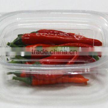 Clear food box.plastic fruit box .fruit container.plastic square food box .factory direct plastic food box