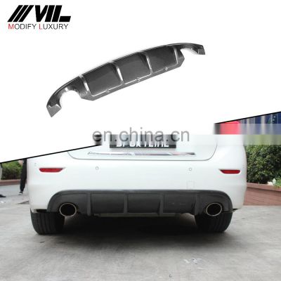 ML Style for Infiniti Q50 Carbon Fiber  Rear Bumper Lip Diffuser