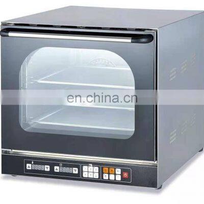 Stainless Steel Bakery Bread Cake Baking Convection Steam Electric Oven