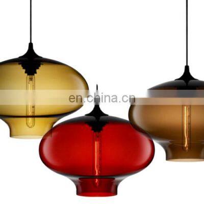 Tonghua Nodric Hanging Lamp Modern Colors Glass Shell T30*185 Edison Bulb Pendant Lamp Hotel Pub Indoor Decoration