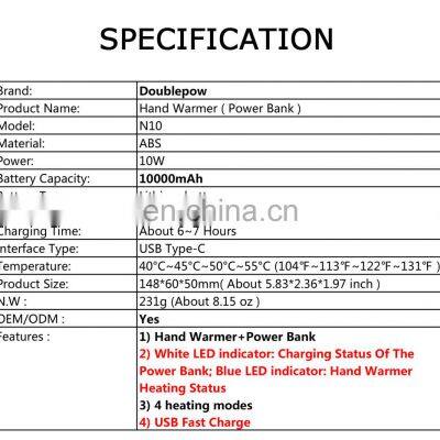 Winter Gifts USB Electric Mini Hand Warmers Rechargeable Reusable Pocket Hand Warmer With Power Bank photo-2