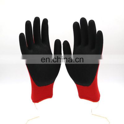 Waterproof Work Gloves 13 Gauge Hycool Grip Men's Working Gloves Double Coated Nylon Gloves with Comfortable Latex Foam for Mult