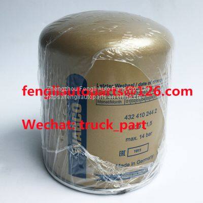 WABCO 4324102442 Original Truck Air Dryer Filter Golden Air Dryer Cartridge photo-3