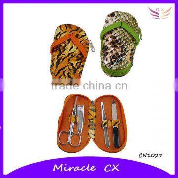 4PC Slipper design manicure set promotional