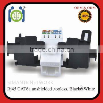 High Quality CAT6A Unshielded Keystone Jack(Computer Modular Jack)