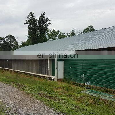 Free Drawing Plans Large Capacity Low Cost High Quality Light Steel Structure Poultry House For Broiler