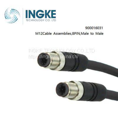 INGKE, 900016031,M12Cable Assemblies,8PIN,Male to Male,IP67