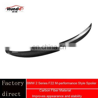 Runde High Quality M-performance Style Auto Carbon Fiber Rear Spoiler for 2014-2019 BMW 2 Series F22 Spoiler