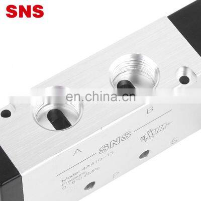 SNS 4A Series Factory Low Price Pneumatic Operated 5 Way Air Control Solenoid Valve photo-5