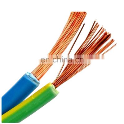 1 Core Pvc Insulated Electrical Wire Cable Bv 1.5mm2 2.5mm2 Single Core Ofc Copper Electrical Wire