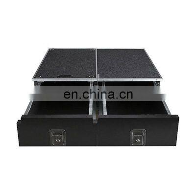 Factory Car Aluminum truck slide bed Drawers system for Ford F150/ Ranger /Transit Van AW1380-27 PICK-UP/ UTE/SUV black Drawers