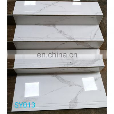 120x30x17 stair tile, full body marble glossy step tile for stairs for stairs