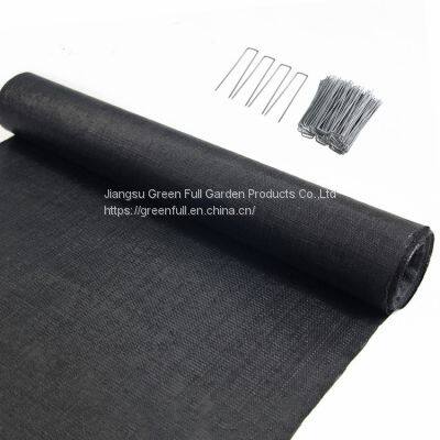 Black Plastic Ground Cover Agriculture Weed Control Fabric For Plant