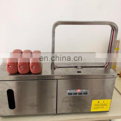 Hot Automatic banding machine small vegetable strapping machine without glue hot melt opp belt baler baler supermarket bundle