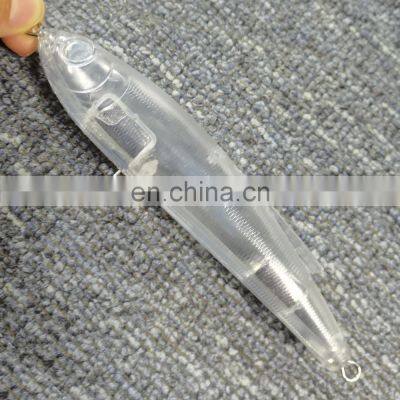 JOHNCOO Topwater 138mm 65g Custom Hard Unpainted Blank Body Pencil Fishing Lure photo-3