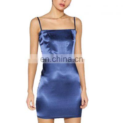 Sialwings Wholesale Prime quality satin silky ladies party sexy dress top selling women fashion dresses manufacturer