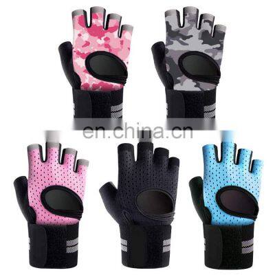 2022 Hot Sale Weight Lifting Gloves Half Finger Fitness Gym Gloves With Wrist Support For Men and Women photo-3