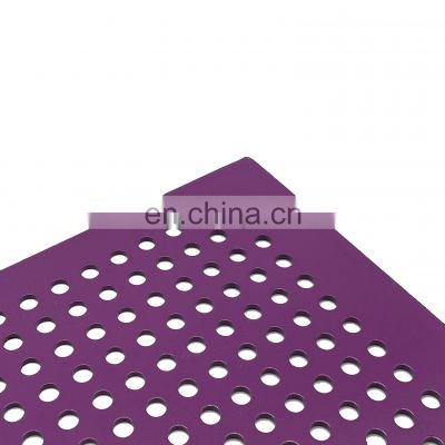 Galvanized Painted Steel Panels Perforated Metal Sheet For Noise Barrier