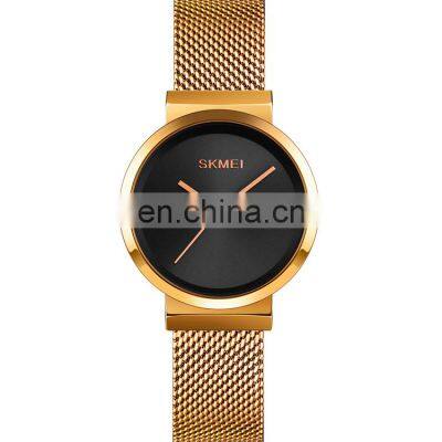 Luxury Fashion Watch Brand Skmei 1595 Japan Movt 30m Waterproof Stainless Steel Ladies Quartz Writhwatch