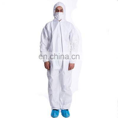 White Microporous Coverall Disposable Overall