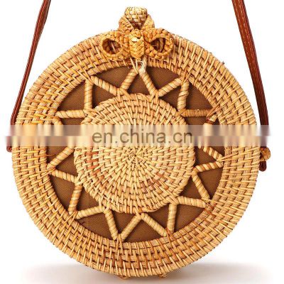 Bali Beach Bag Rattan Crossbody bag woven handmade Hot Selling From Vietnam