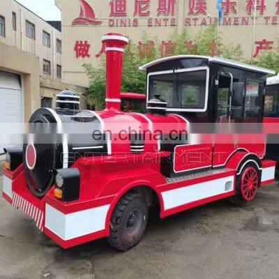 Children and Adults Amusement Park Tourism Tourist Train Trackless Train Adult Rides Train Set photo-3