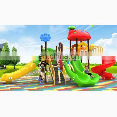 Factory sale plastic slide outdoor children playground equipment slides