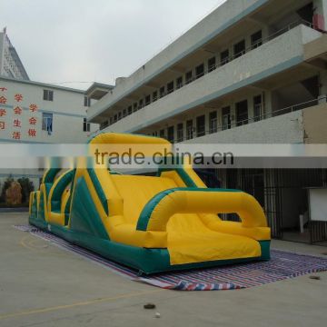 2016 new high quality factory supply inflatable jumping bouncer castle with slide for kids playing