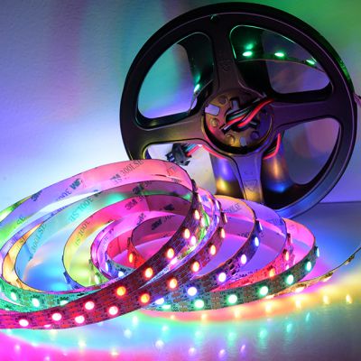 60LED pixel per meter 12V WS2812B LC8816E Ra90 Digital Intelligent pixel RGBW RGB Magic LED Strip