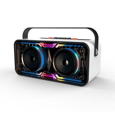 Best bluetooth speaker for outdoor party convenient soundbox karaoke player partybox speaker subwoofer with led