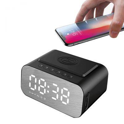 2023 new trend 3 In 1 Fast Wireless Charging  Alarm Clock with FM function