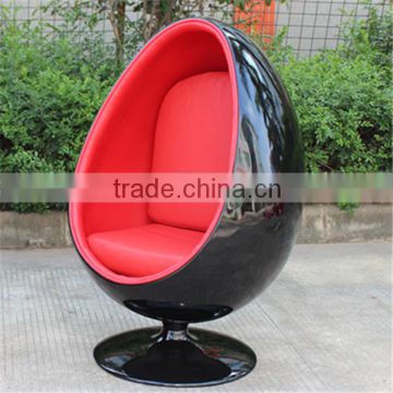 swivel FRP modern egg pod Oval ball chair