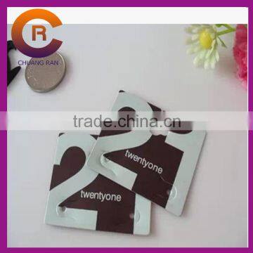 Printed plastic jewelry display card neckalce hanging holder