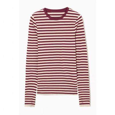 Slim-fit round-neck long-sleeved finger-hole bottom shirt 2025 autumn new product