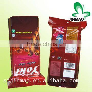 Plastic pouch side gusset flexible packaging for biscuit pouch