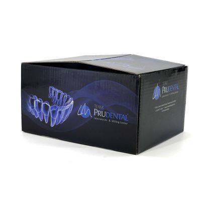 Custom Black Teeth Display Corrugated Market Package Boxes Cleaning Teeth Cosmetics Package Box