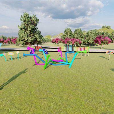 Large Outdoor Climbing Frame Combination Slide for Kindergartens, Children's Amusement Equipment, Community Rock Climbing Outdoor Plastic Toys photo-3