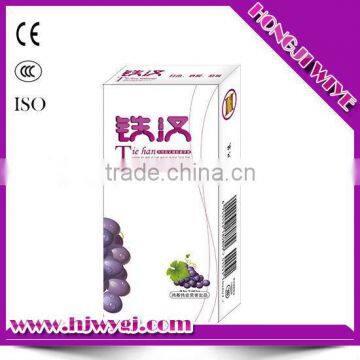 Natural latex condoms Flavored(grapes) 10pcs