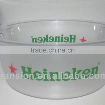 Big beer brand acrylic ice bucket with logo