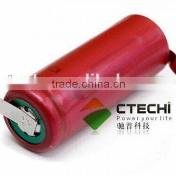 High capacity 3400mah NCR18650BF li-ion 3.7v battery cell with pins