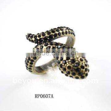 Newest Fashion Snake Rhinestone Ring Jewerly