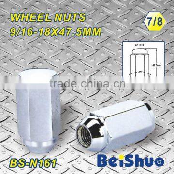 BS-N161 9/16-18X47.5MM HEX 7/8 wheel nut wheel hub cover